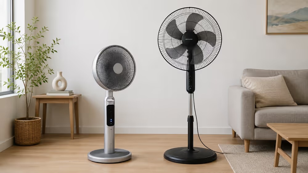 Comparación entre ventilador recargable y ventilador eléctrico tradicional
